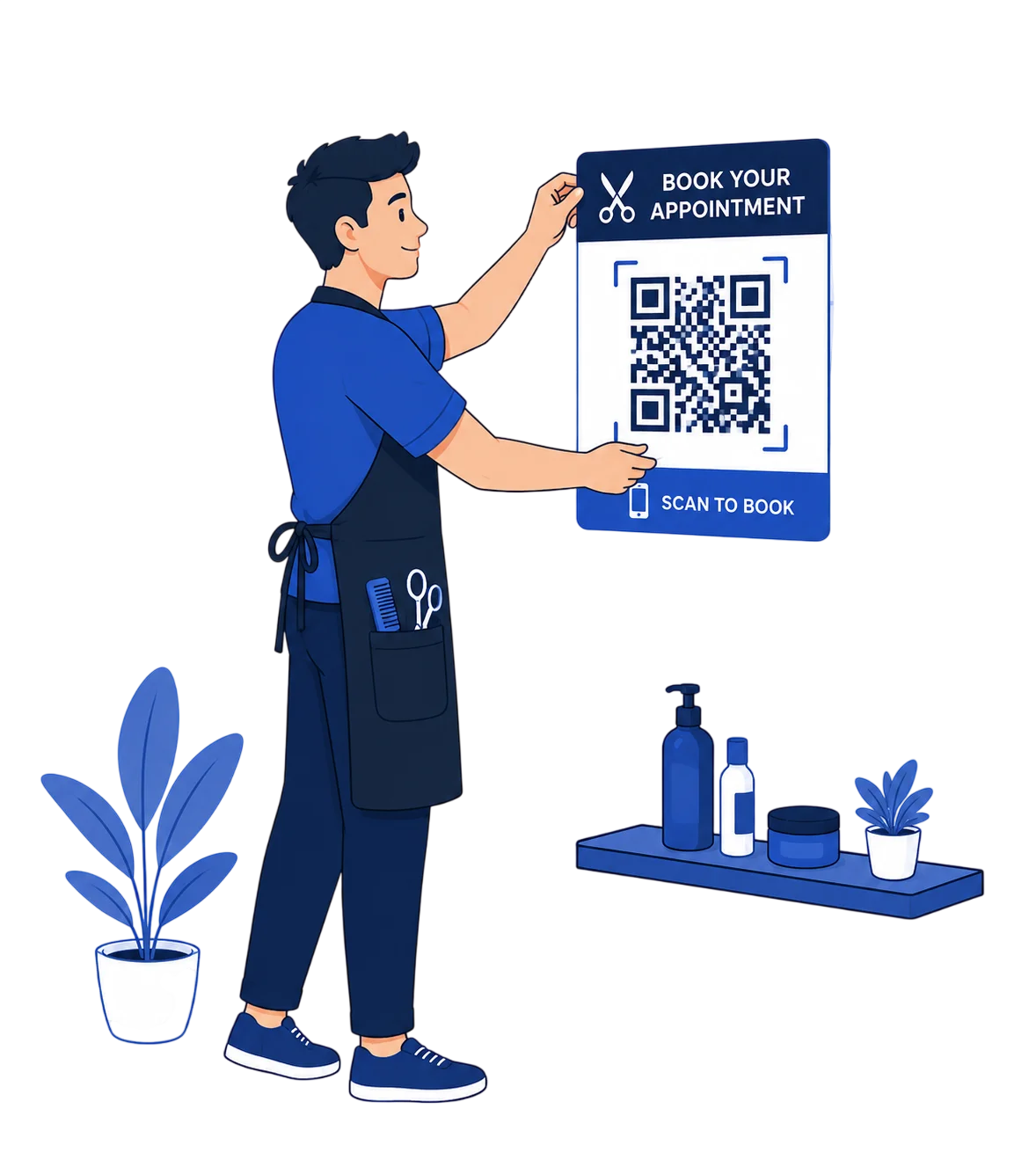 Stick QR poster
